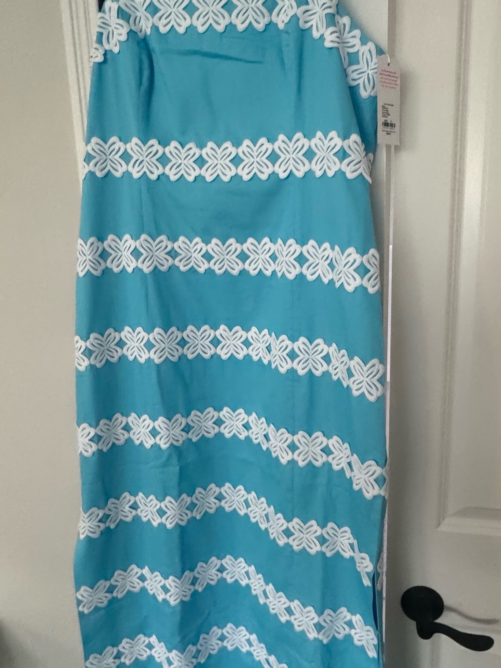 Lilly Pulitzer Davis Maxi Dress with White Lace Bands Size 14 - NWT - Picture 4 of 4